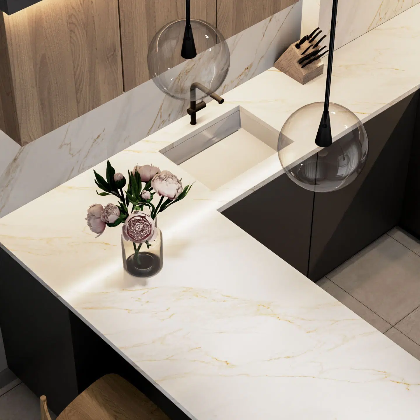 Calacatta Borghini detay görünümü